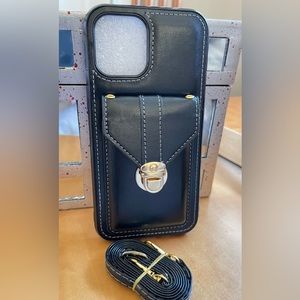 iPhone crossbody case 12 pro Max with card holder.